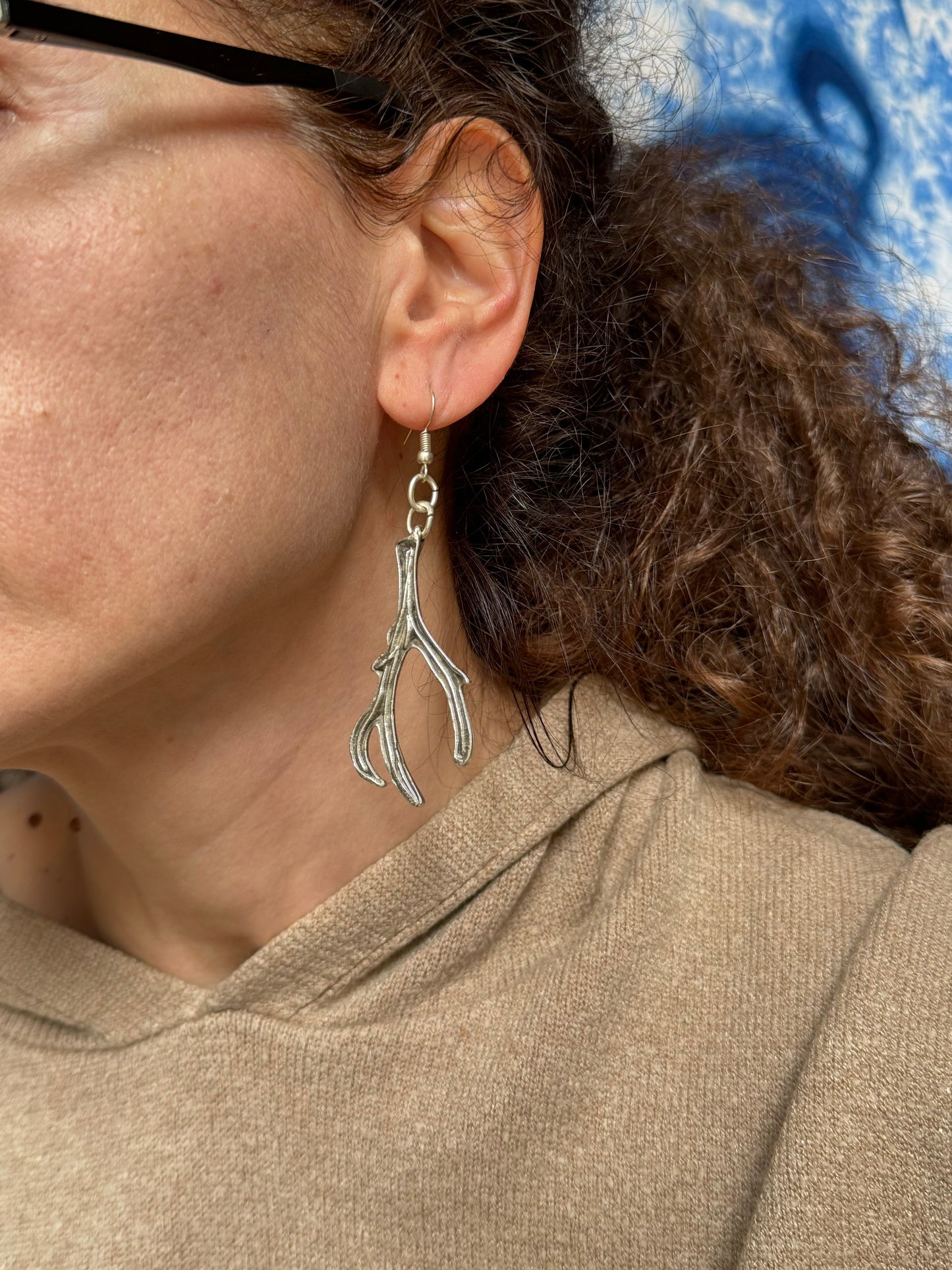 Ohrringe aus Zamak-Korallen