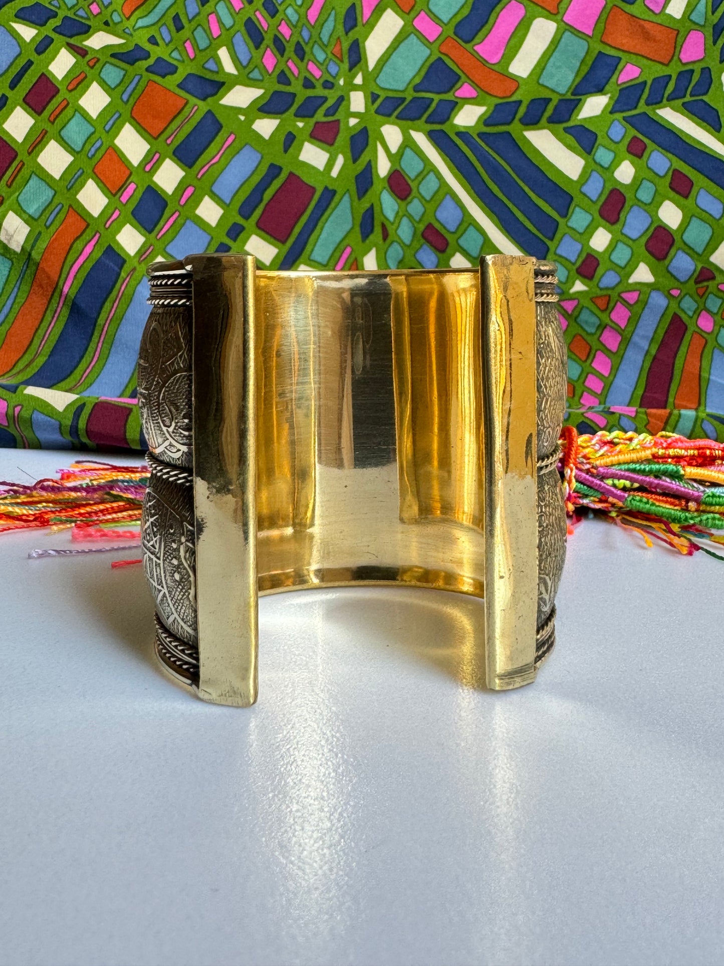 Gold bangle bracelet