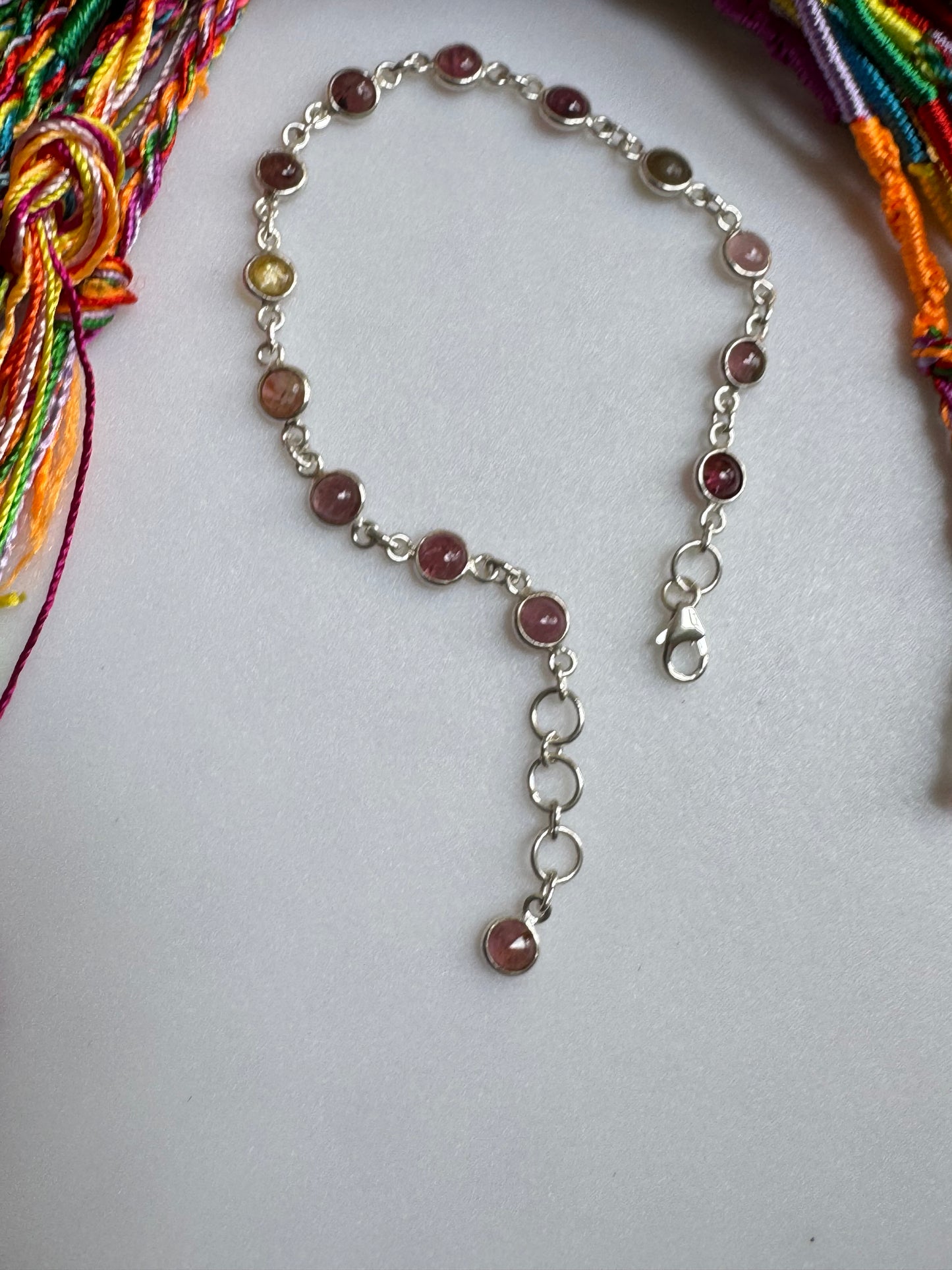 Bracciale argento925 tormaline B42