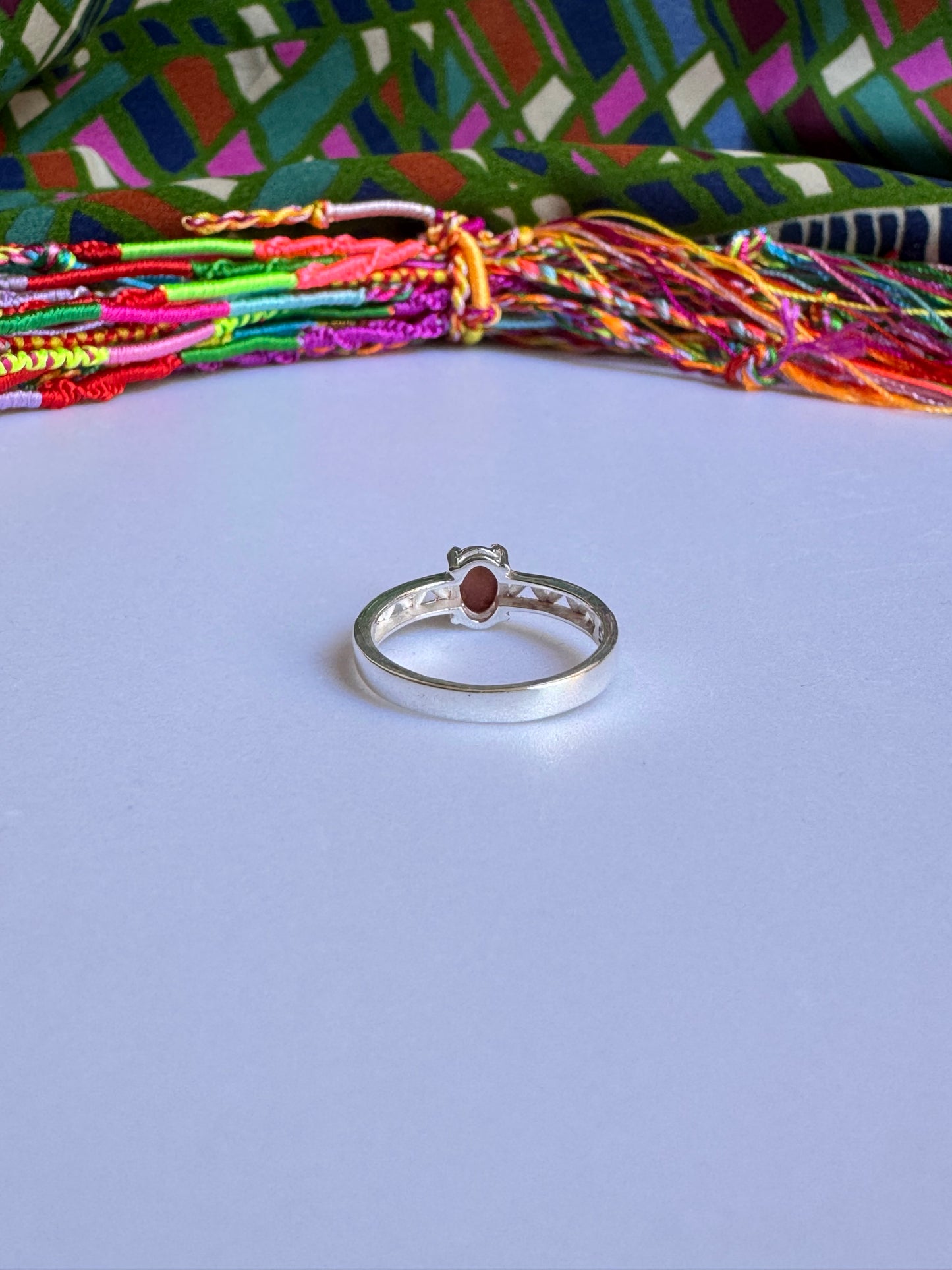 925 Silber Turmalin Ring Größe 17 - TA13