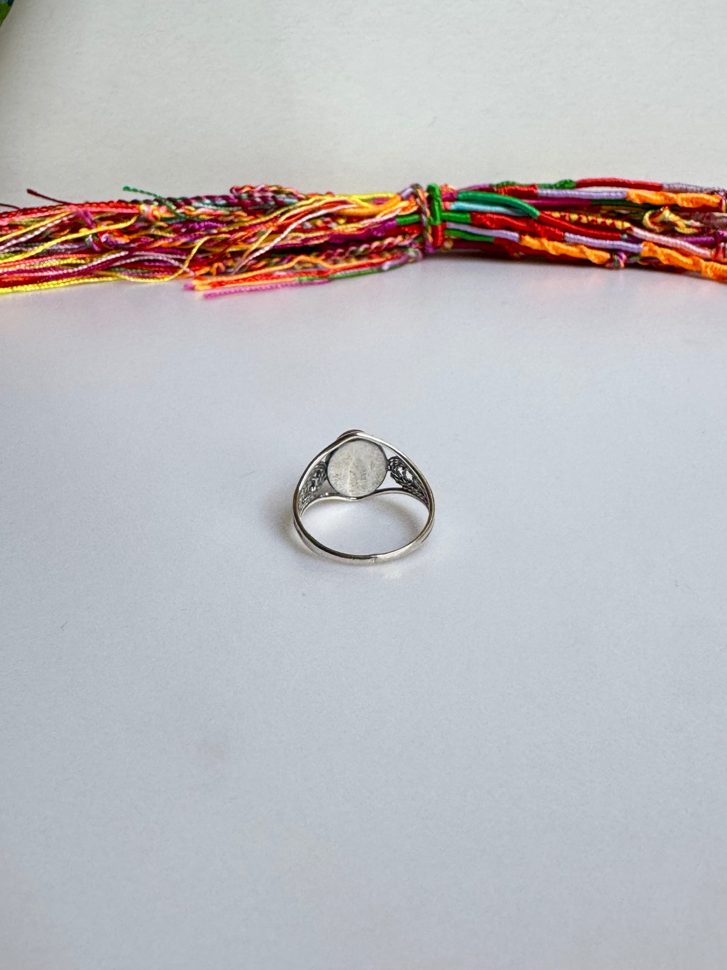 Anello argento 925 ambra misura 16 - 22AMB