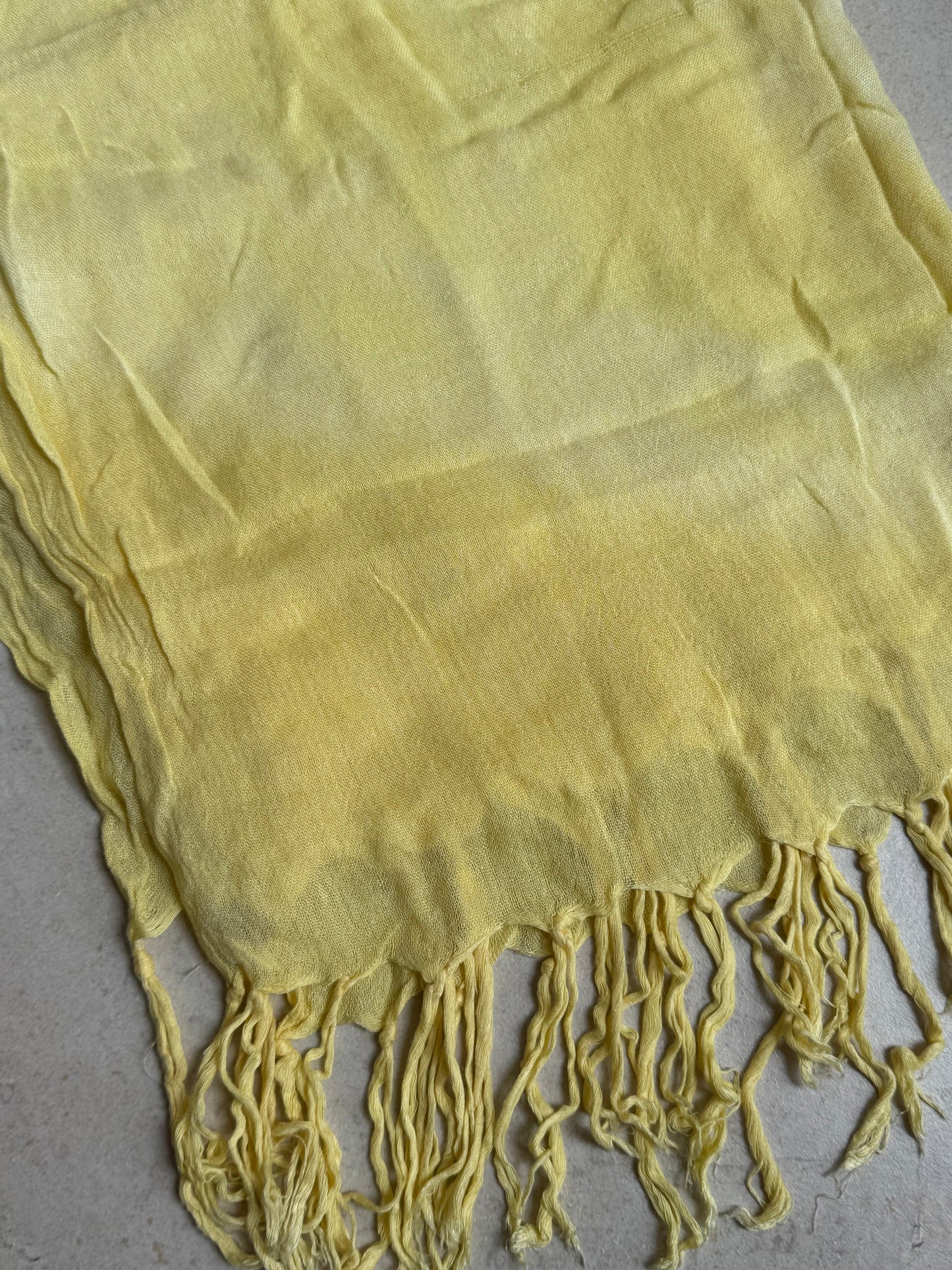 Pashmina sciarpa India giallo