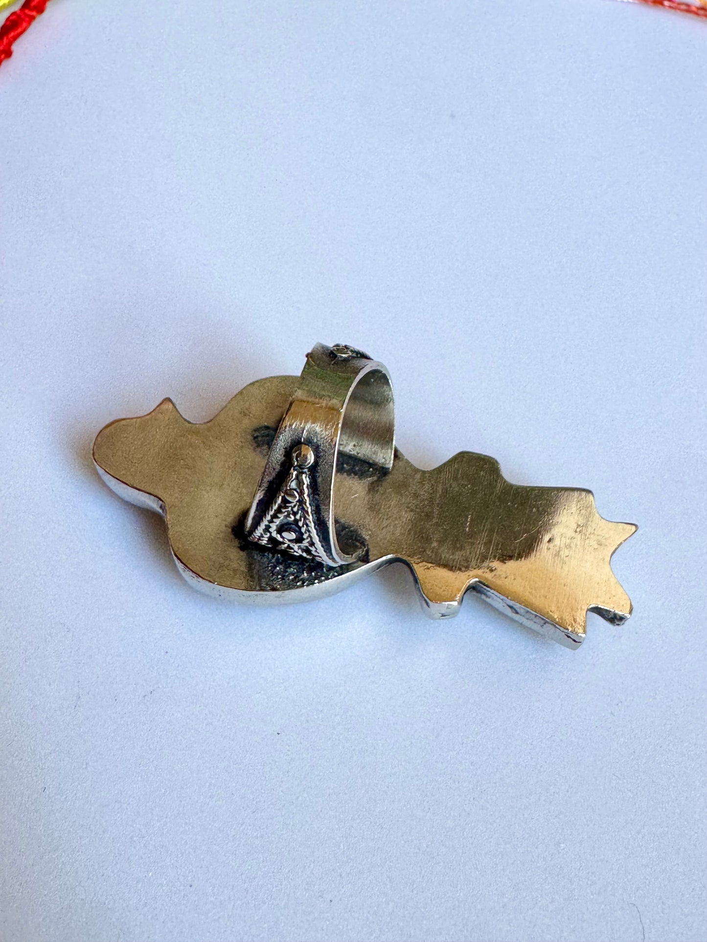 Antiker Vintage-Ring aus Lapislazuli-Hartstein