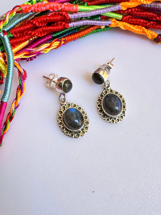 925 silver labradorite earrings R28