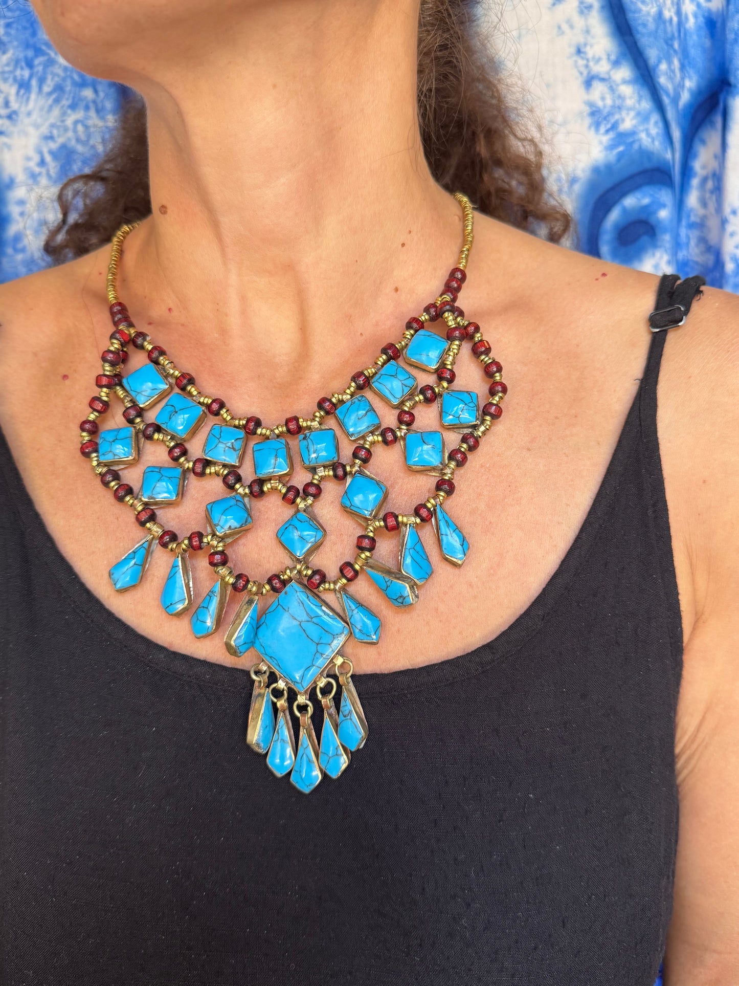 Collana vintage howlite