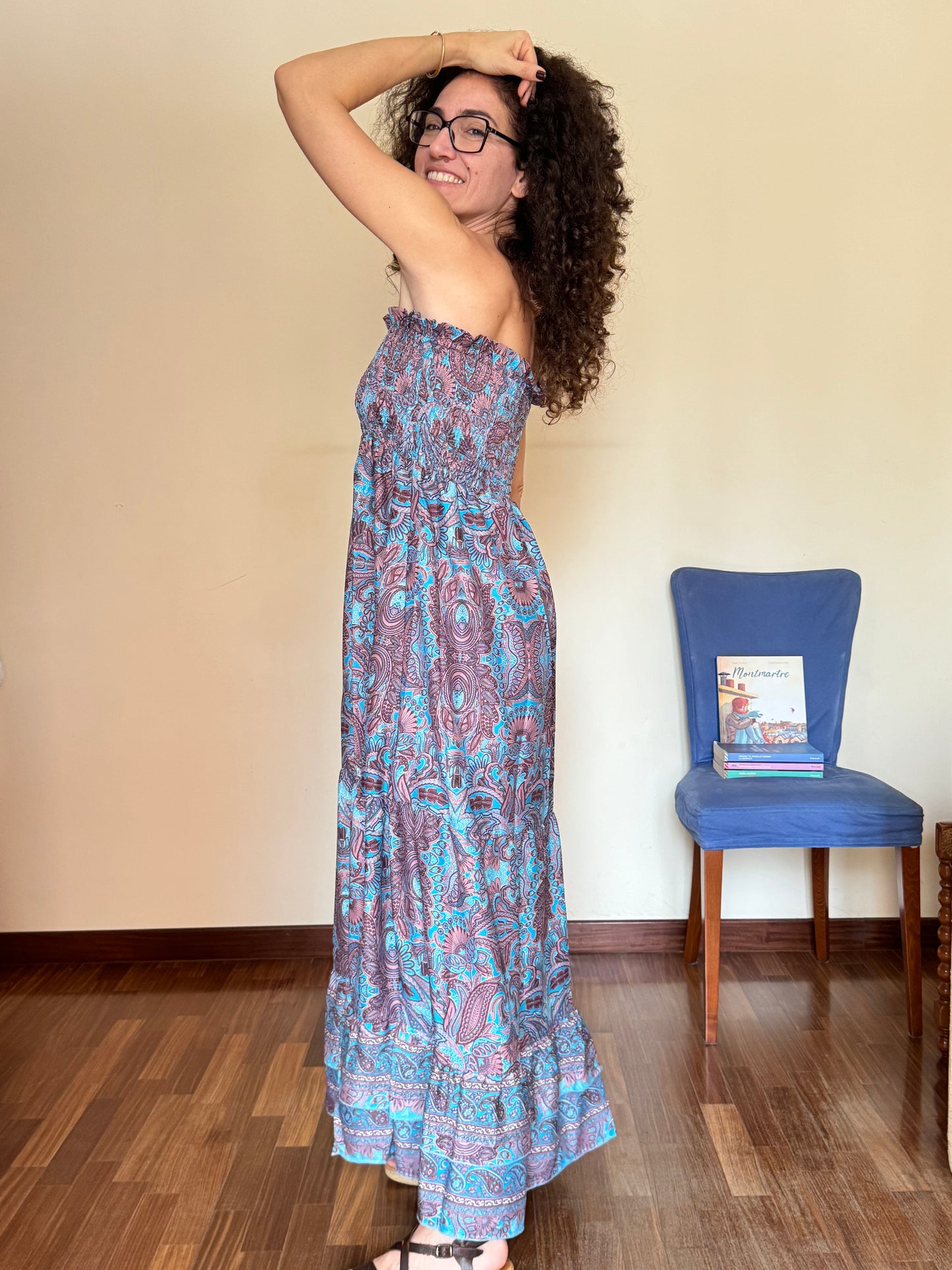 Langes Boho-Kleid V12