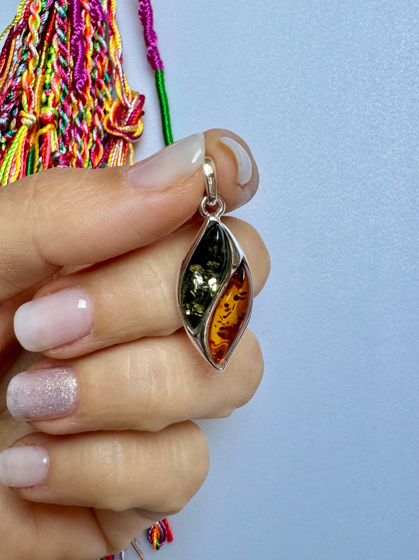 Pendant pendant 925 silver amber 5AM