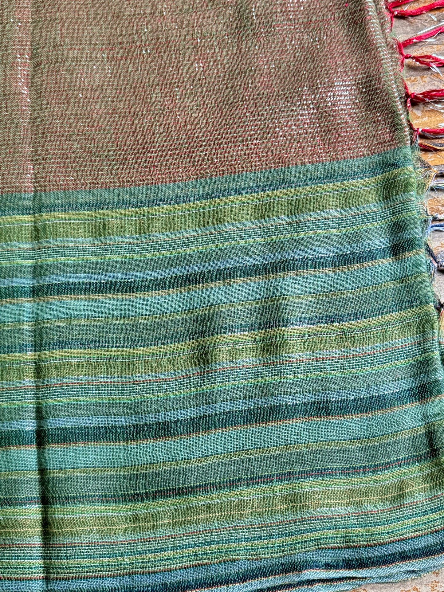Pashmina scarf stole India green
