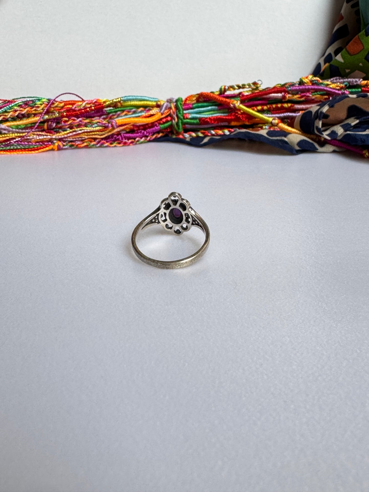 Anello argento 925 ametista misura 17/18 - 9AME