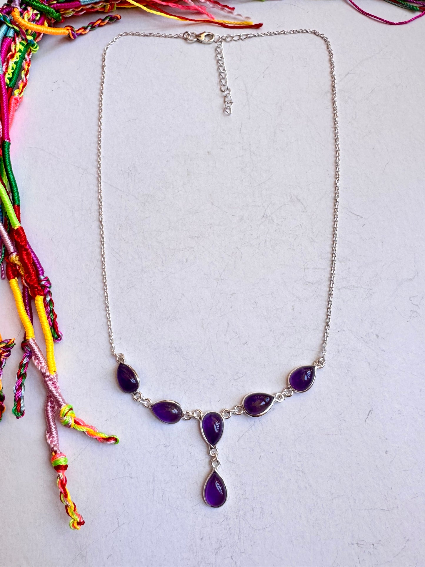Collana argento 925 ametista