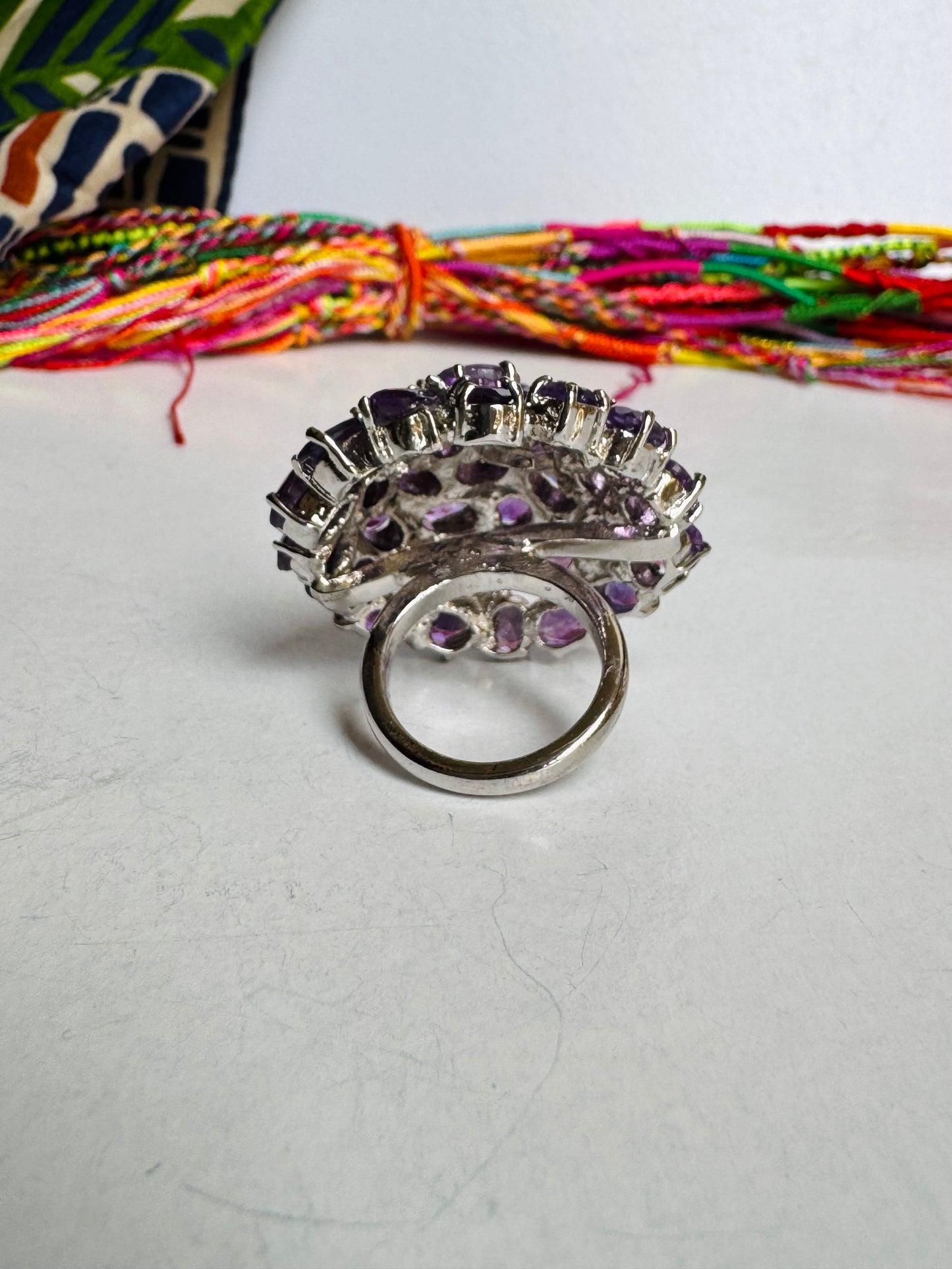 Anello argento 925 ametista misura 14 - 12AME