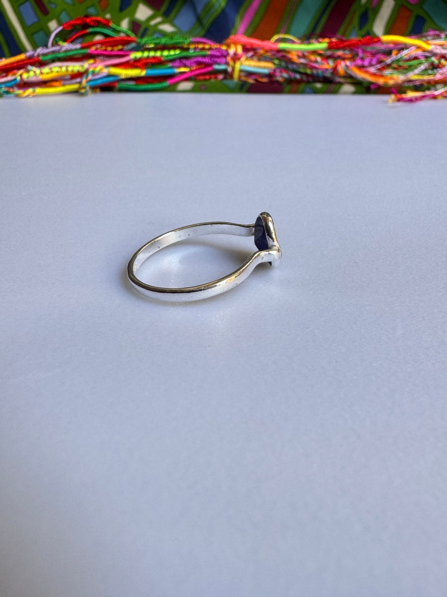 925 Silberring Lapislazuli Größe 15 - F47