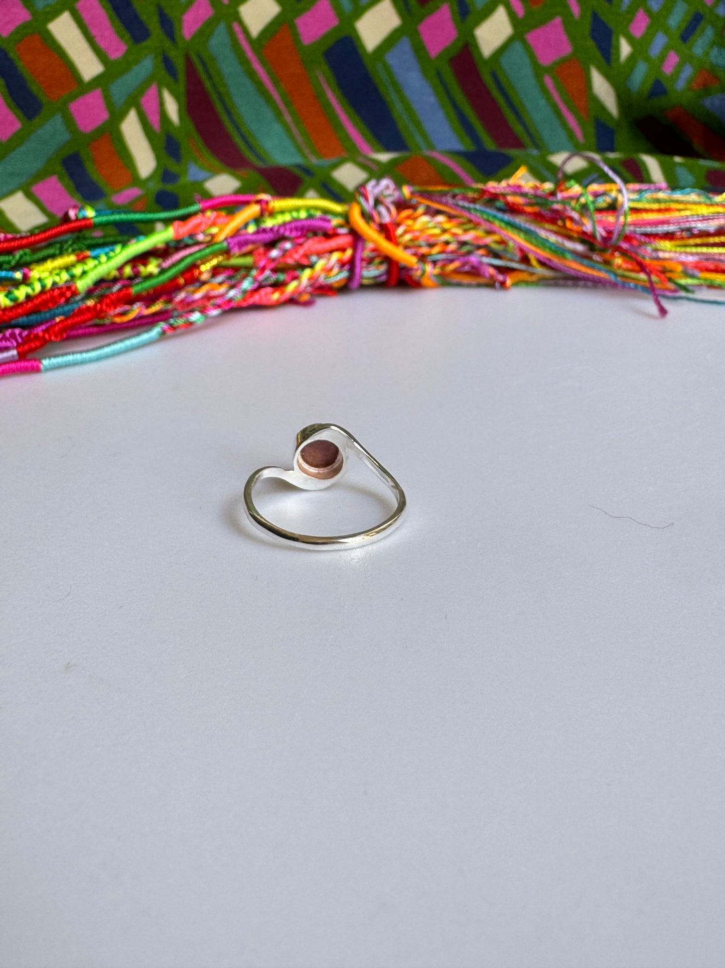 925 silver tourmaline ring size 16 - TA44