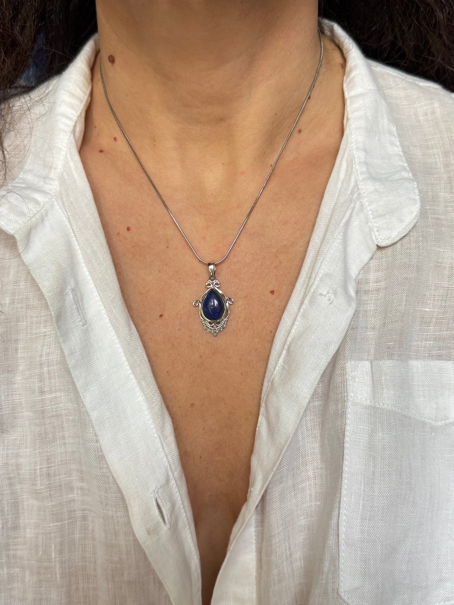 Ciondolo argento 925 Lapis V6