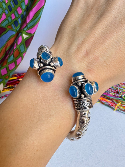 Himmlisch versilbertes Boho-Armband