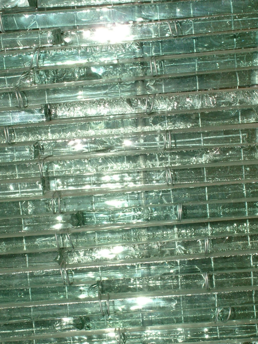 Lampada arredo vetro cm 40