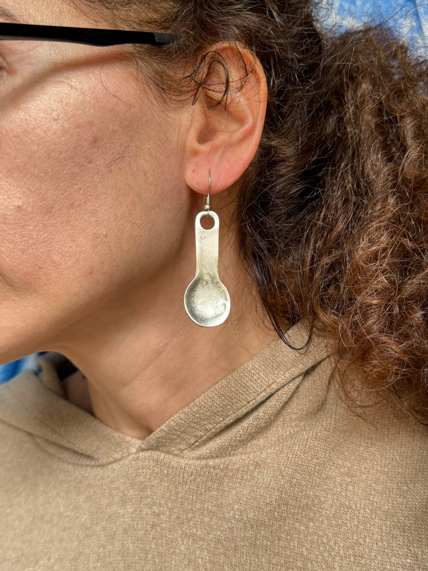 Löffelohrringe aus Zamak