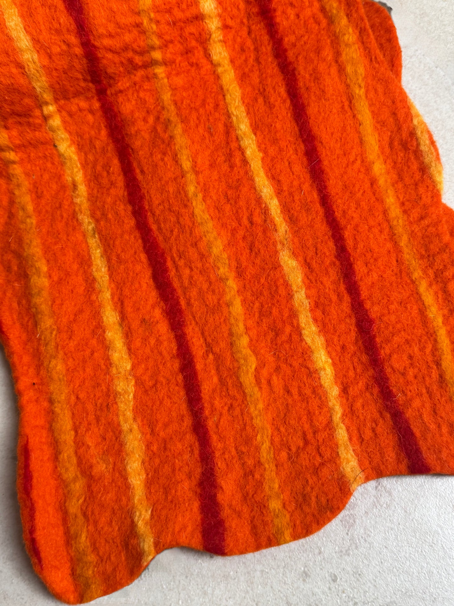 Sciarpa India lana cotta arancione