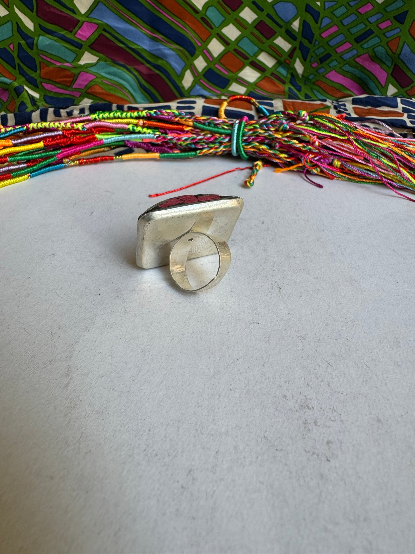 Nepalese mosaic ring