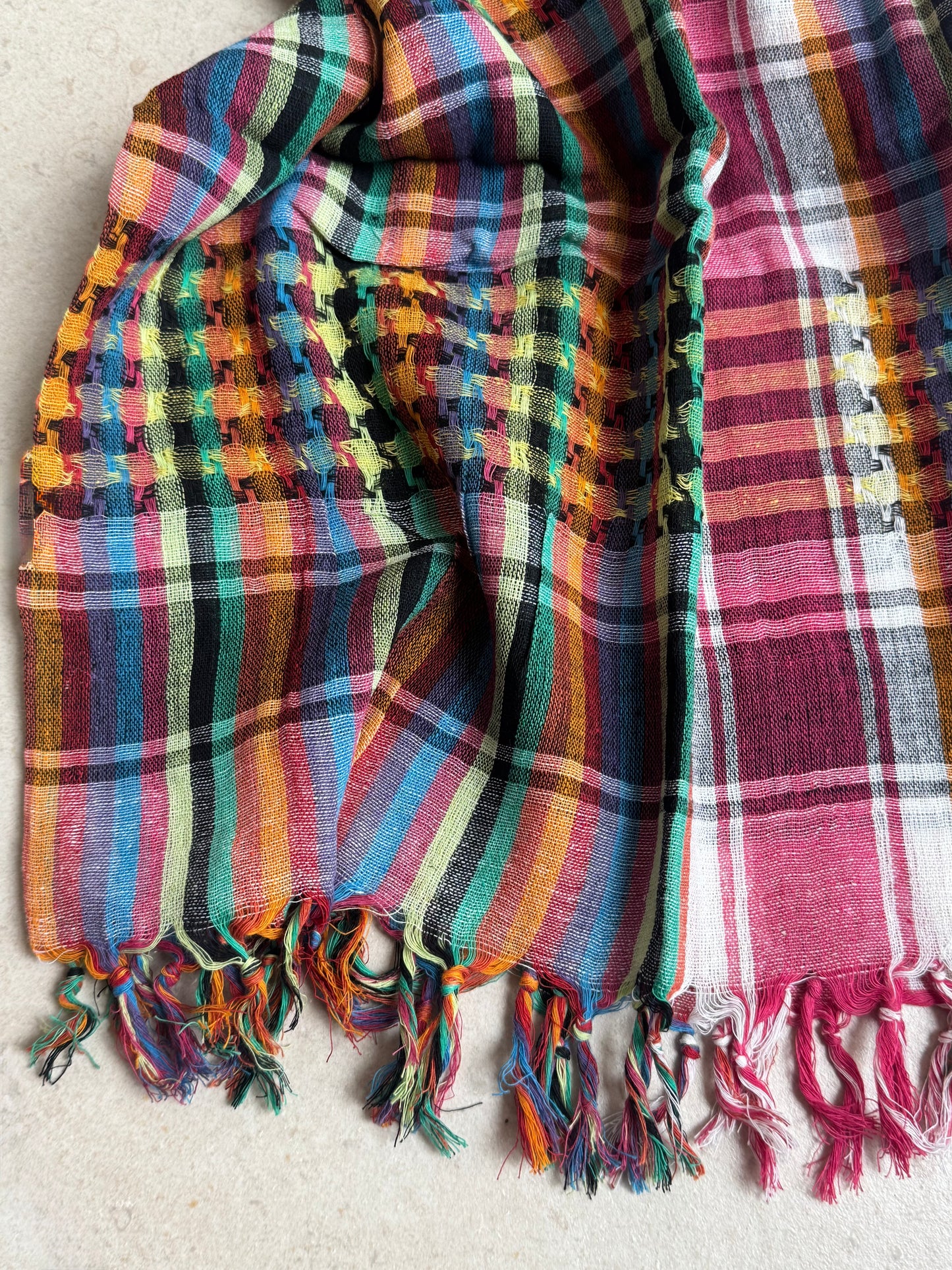 Pashmina sciarpa stile kefiah