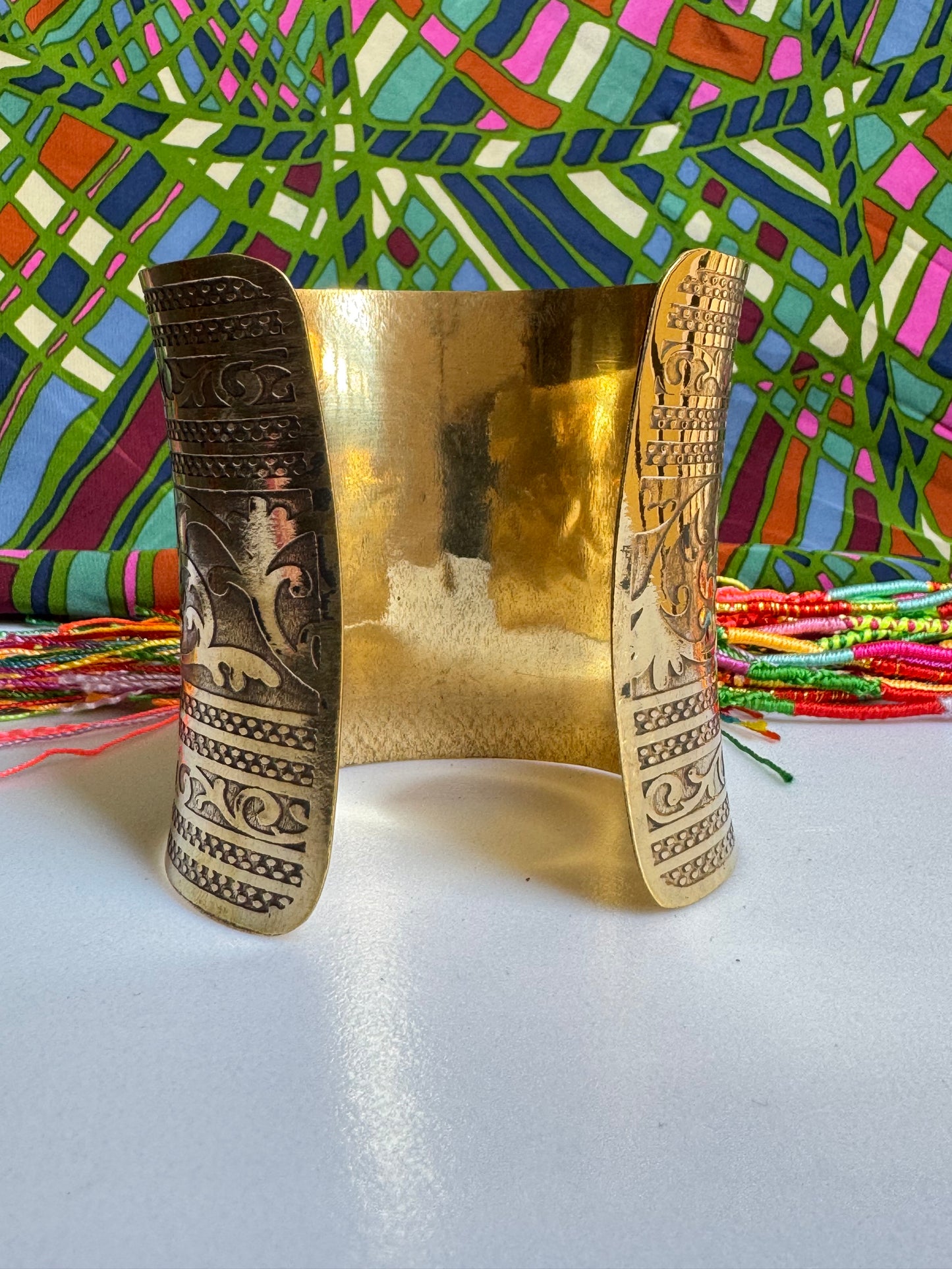 Gold bangle bracelet