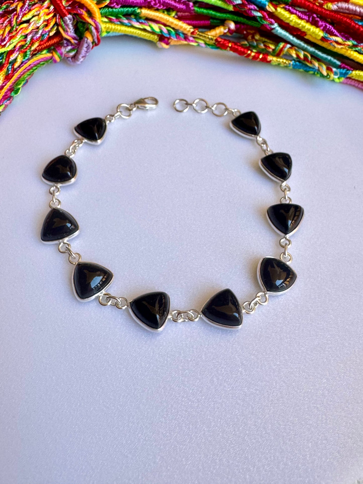 B61 schwarze Haubitze 925 Silber Armband