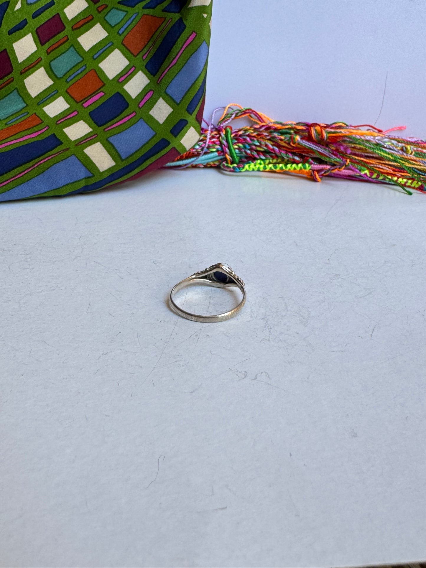 Anello argento925 lapislazzuli misura 21 - LP5