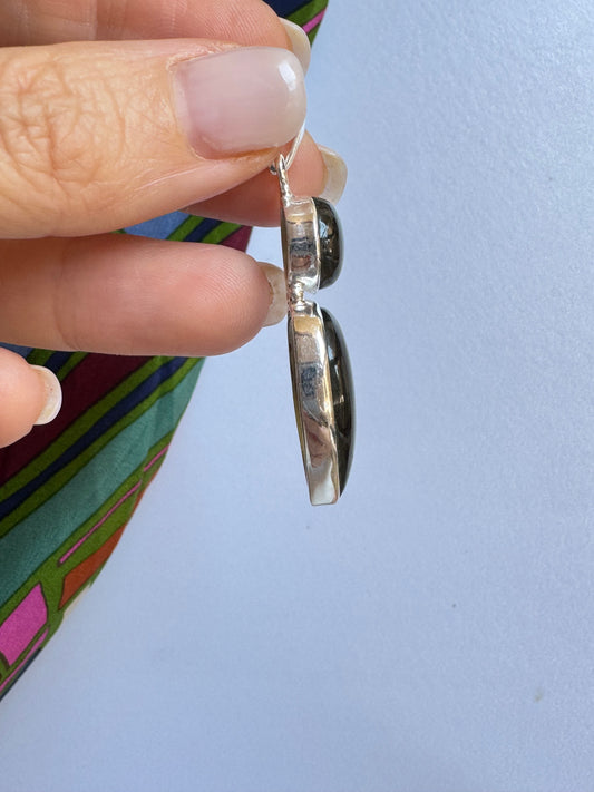 Ciondolo pendente argento 925 labradorite 27K