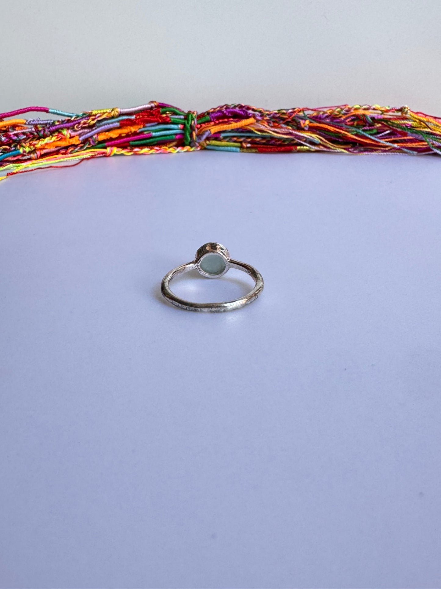 Anello argento 925 acquamarina misura 19/20 - 9AQ