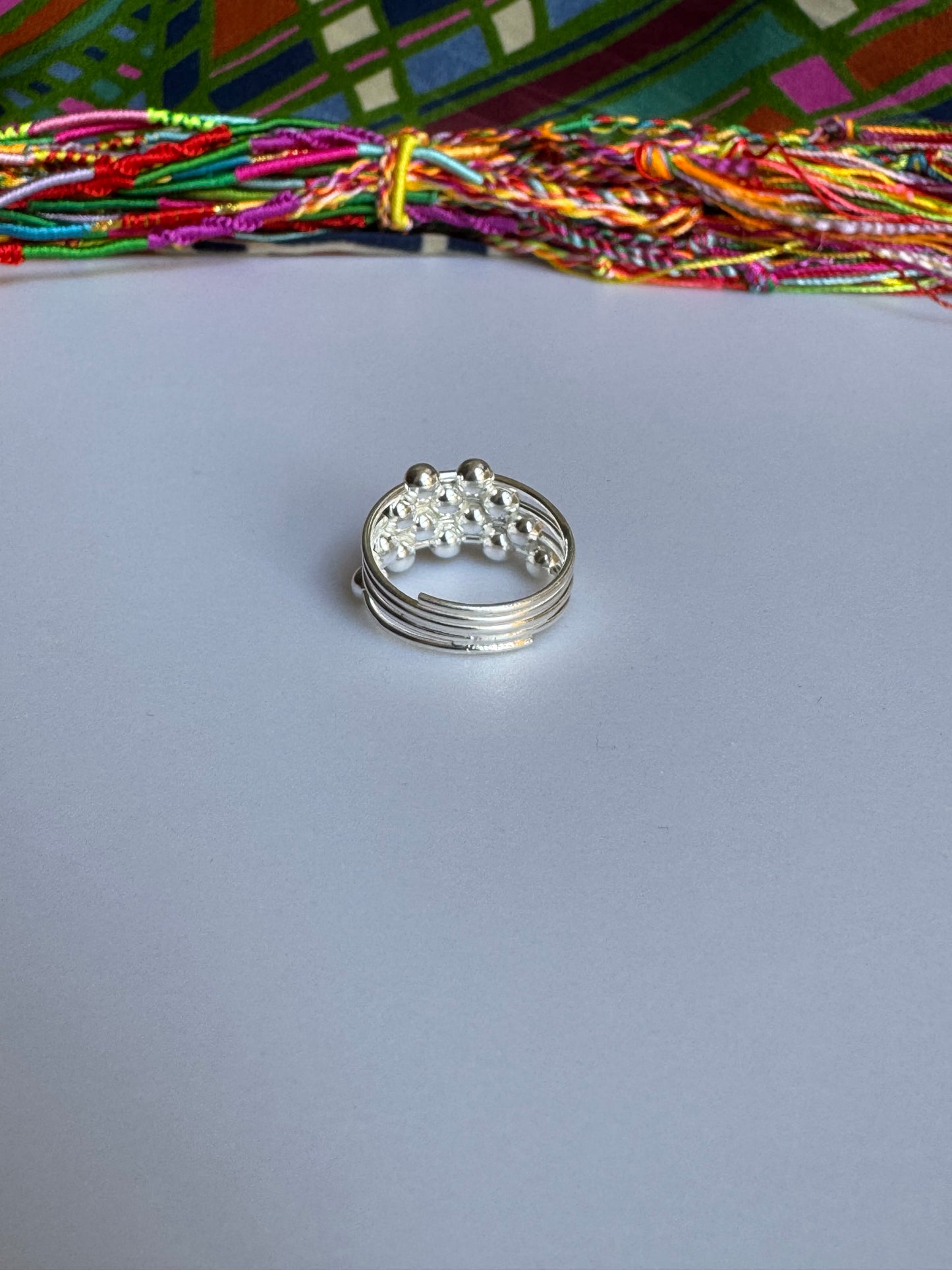 Ringschiene aus 925er Silber, Größe 14 – Z69