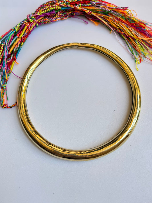 Collarino dorato doppio liscio