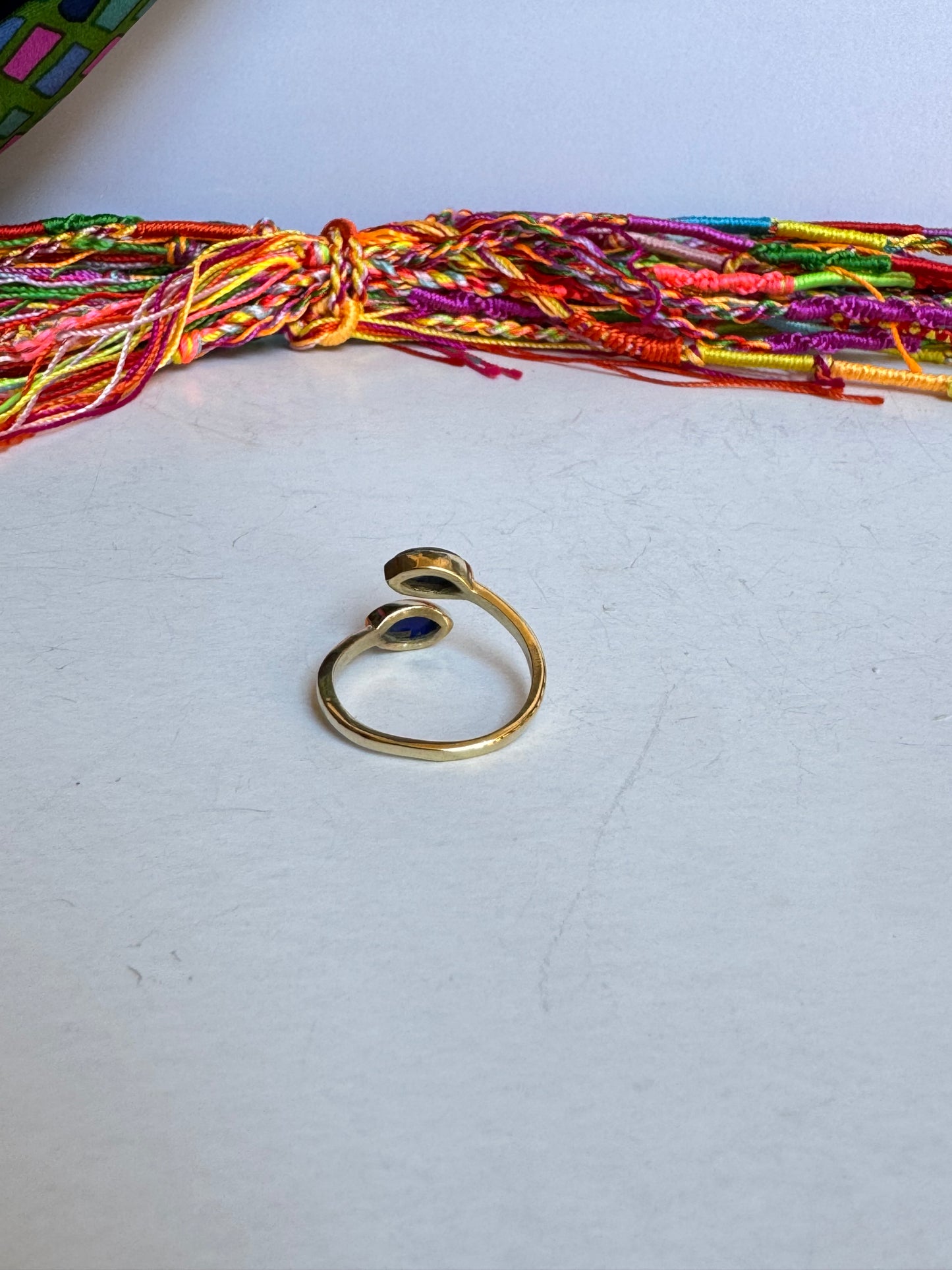 Anello boho dorato lapis