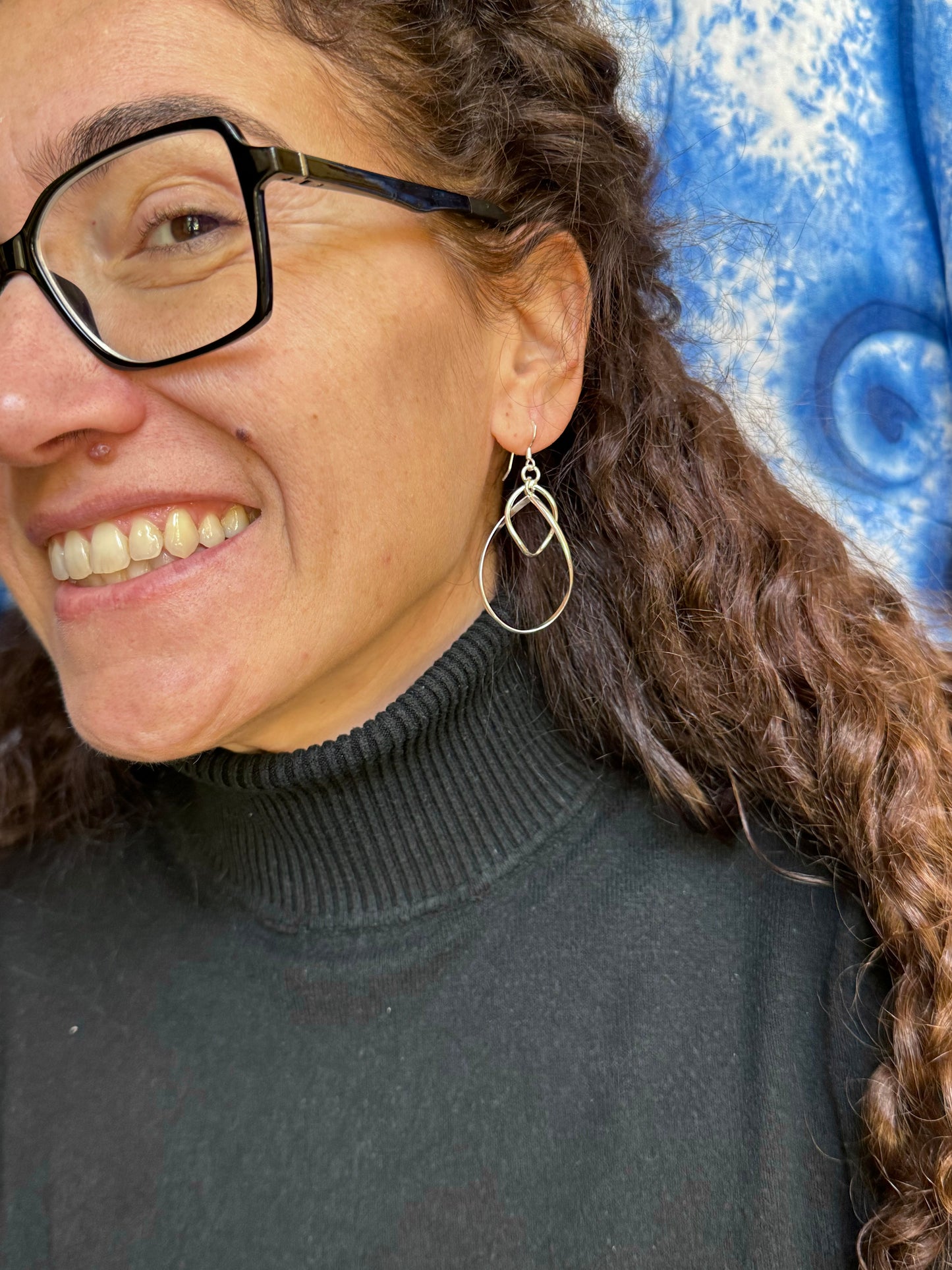 925 T2 silver earrings