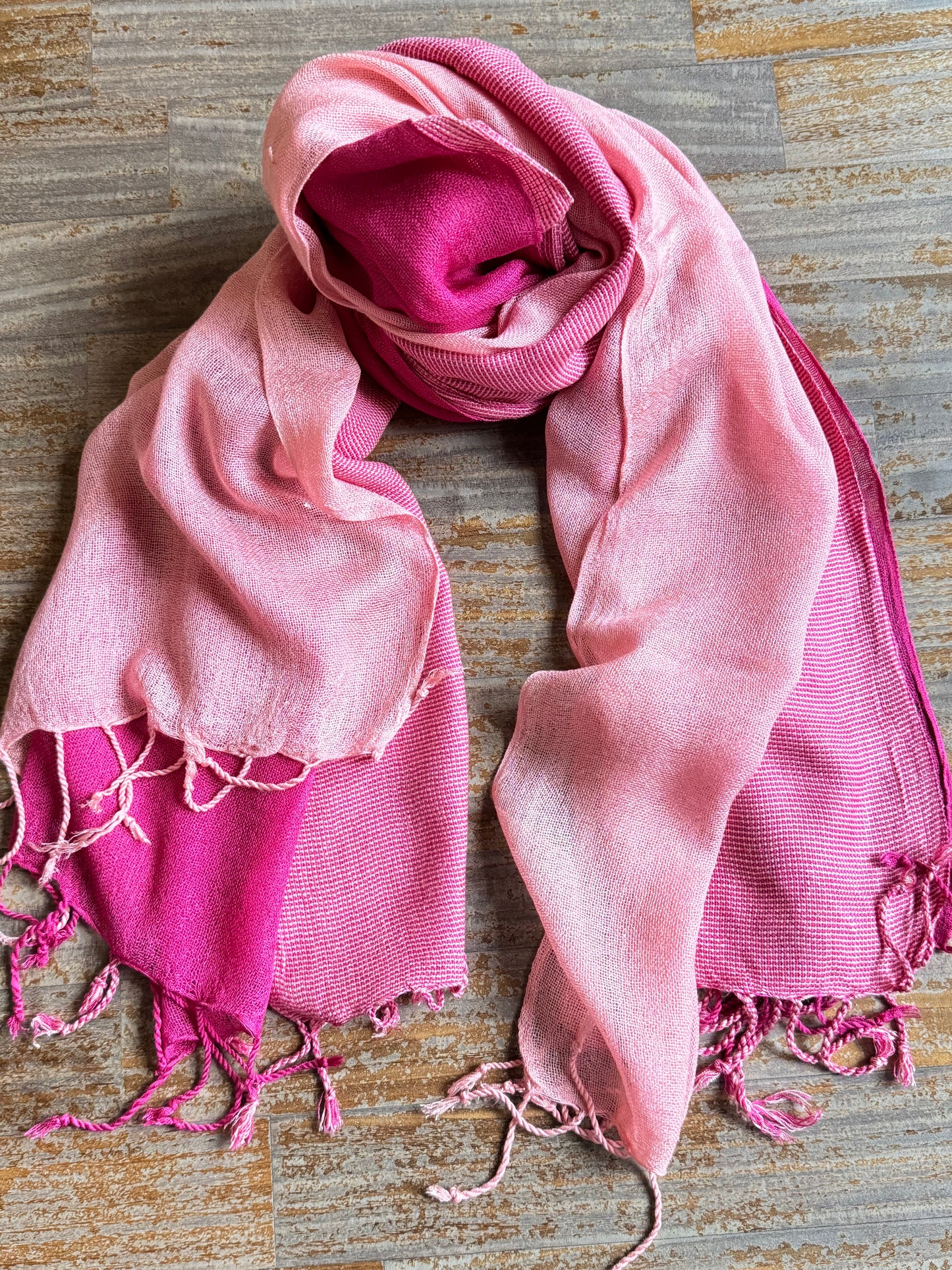 Pashmina scarf India pink