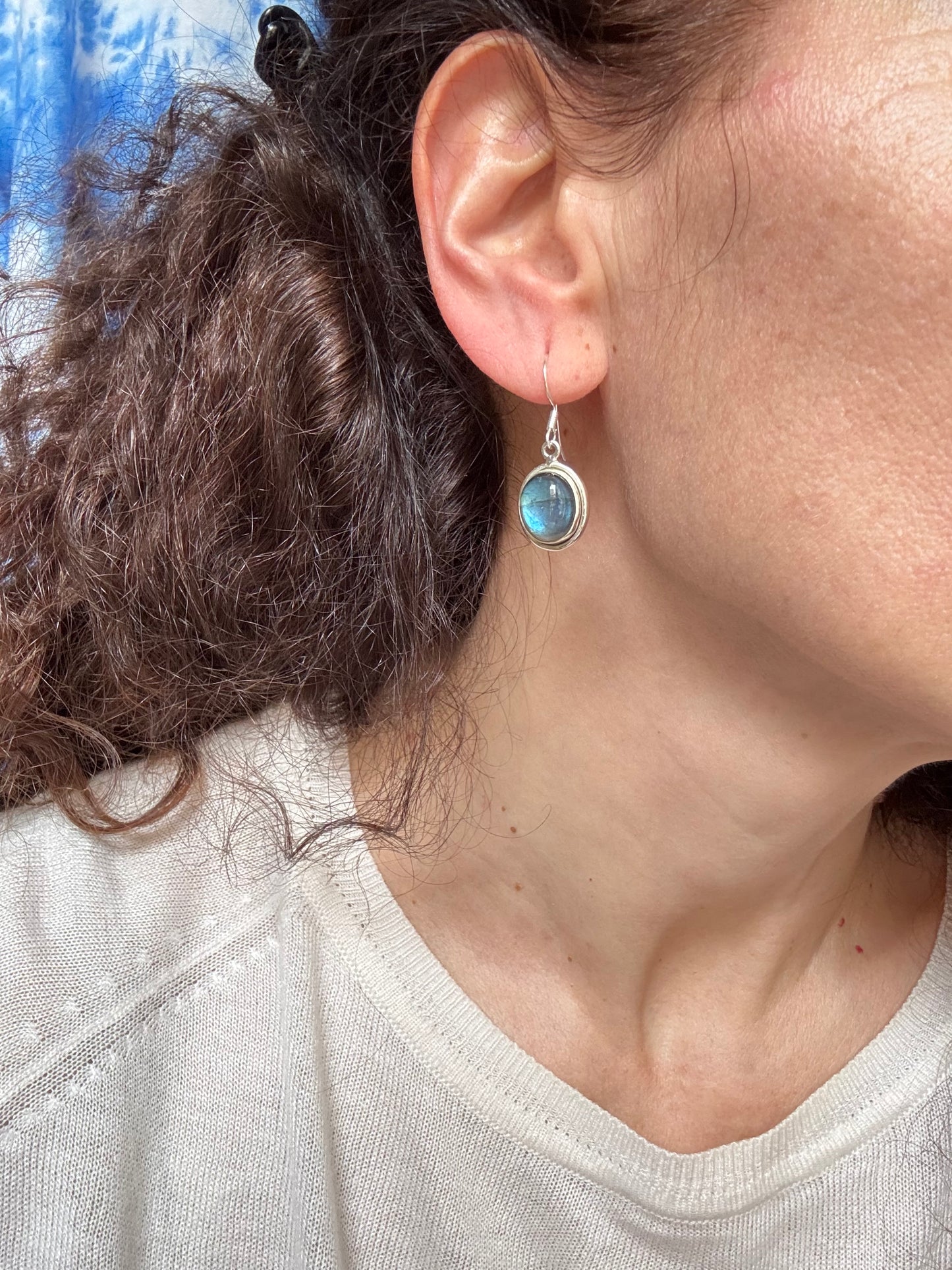 Orecchini argento925 labradorite R3