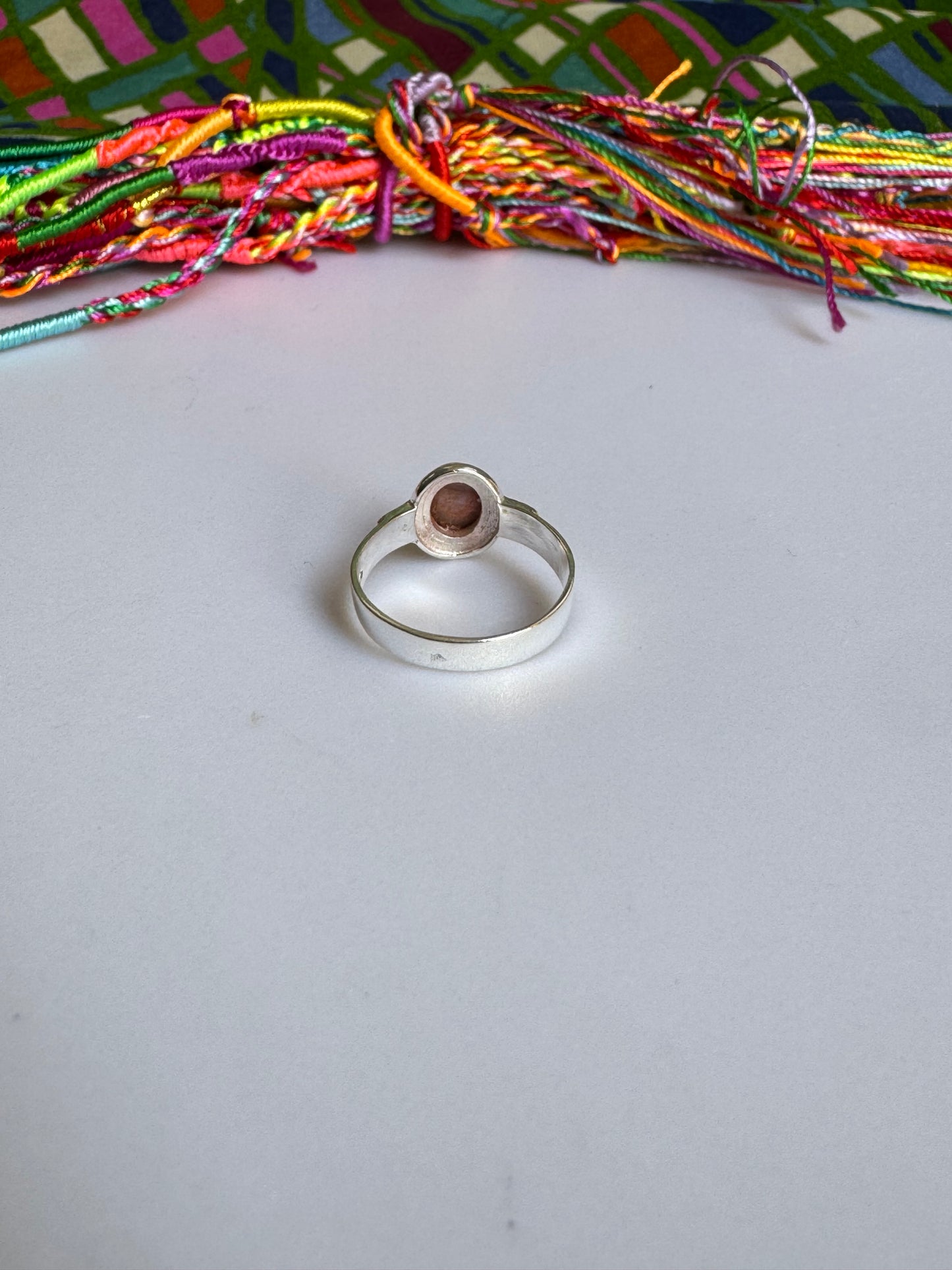 925 silver tourmaline ring size 14 - TA36