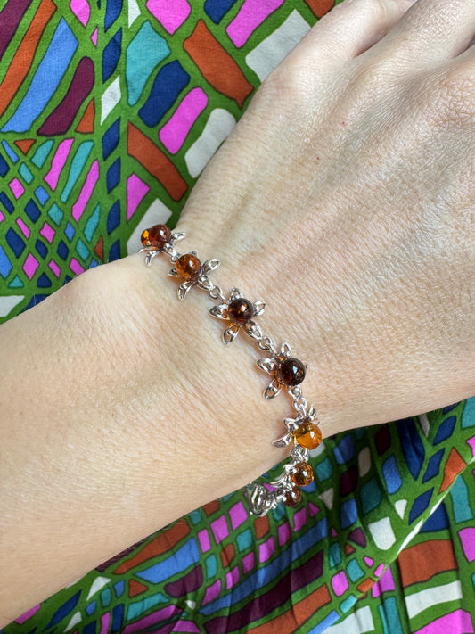 Armband Silber925 Bernstein 1AB