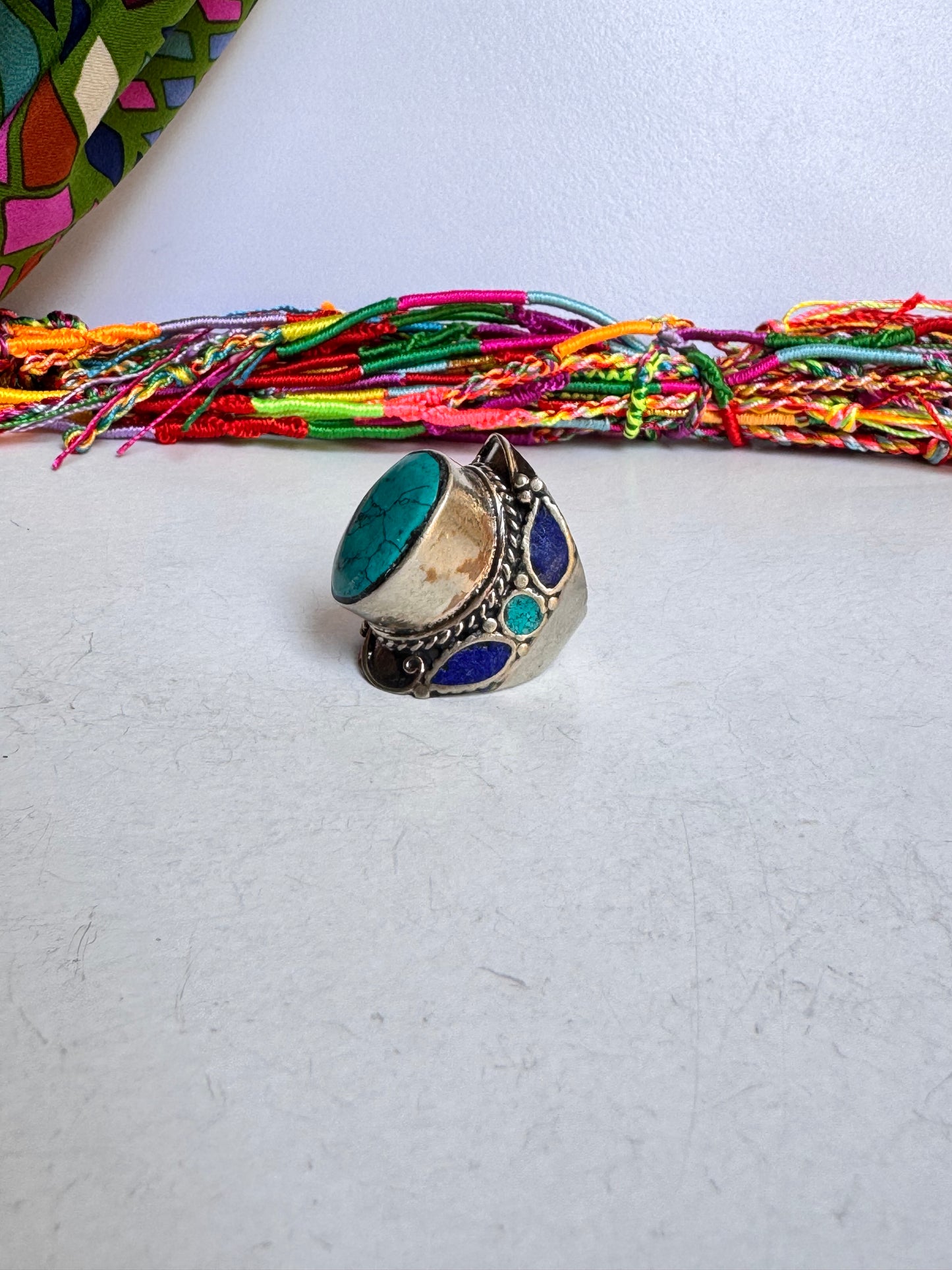 Anello nepalese vintage misura 25