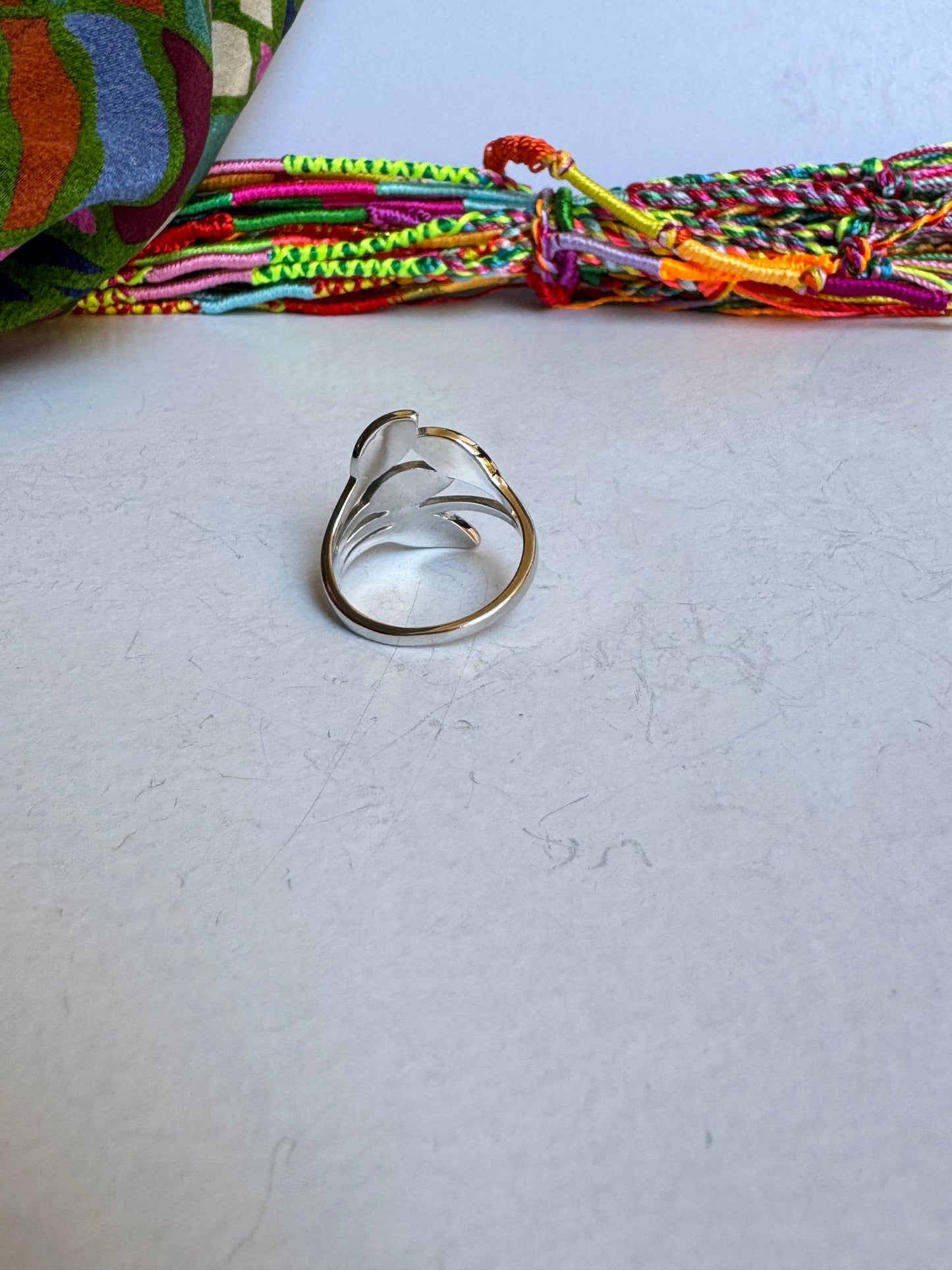 Anello argento 925 opale blu misura 19 - 3OP