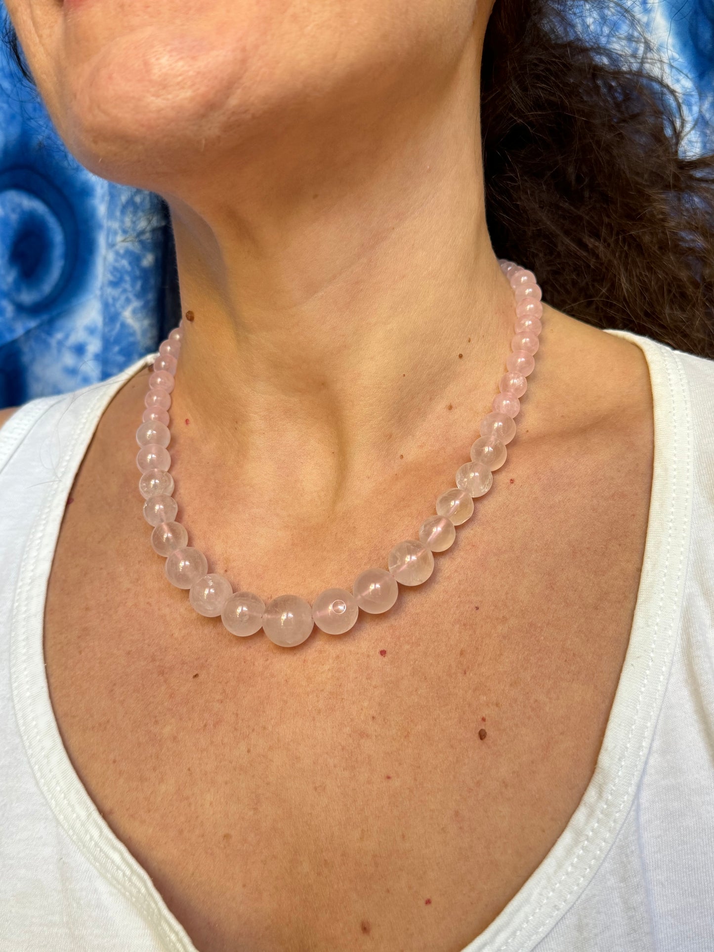 PV rose quartz necklace