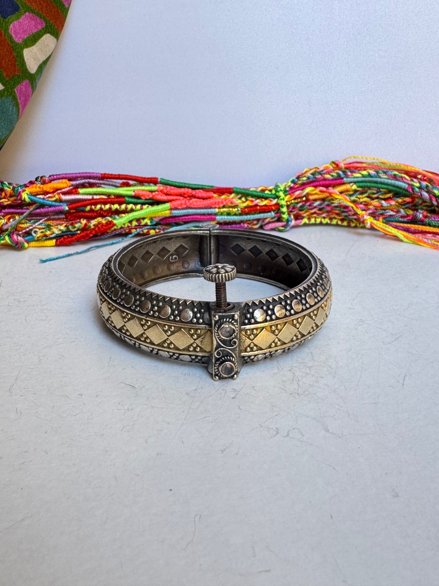 Bracciale bangle argentato