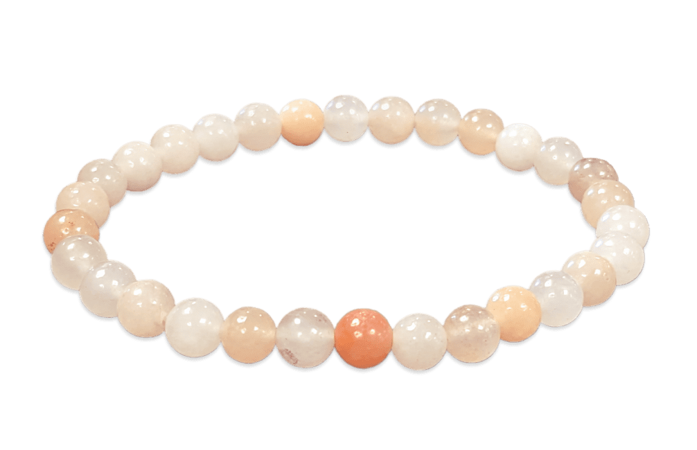 Bracciale elasticizzato pietre dure Aventurina pesca 6mm