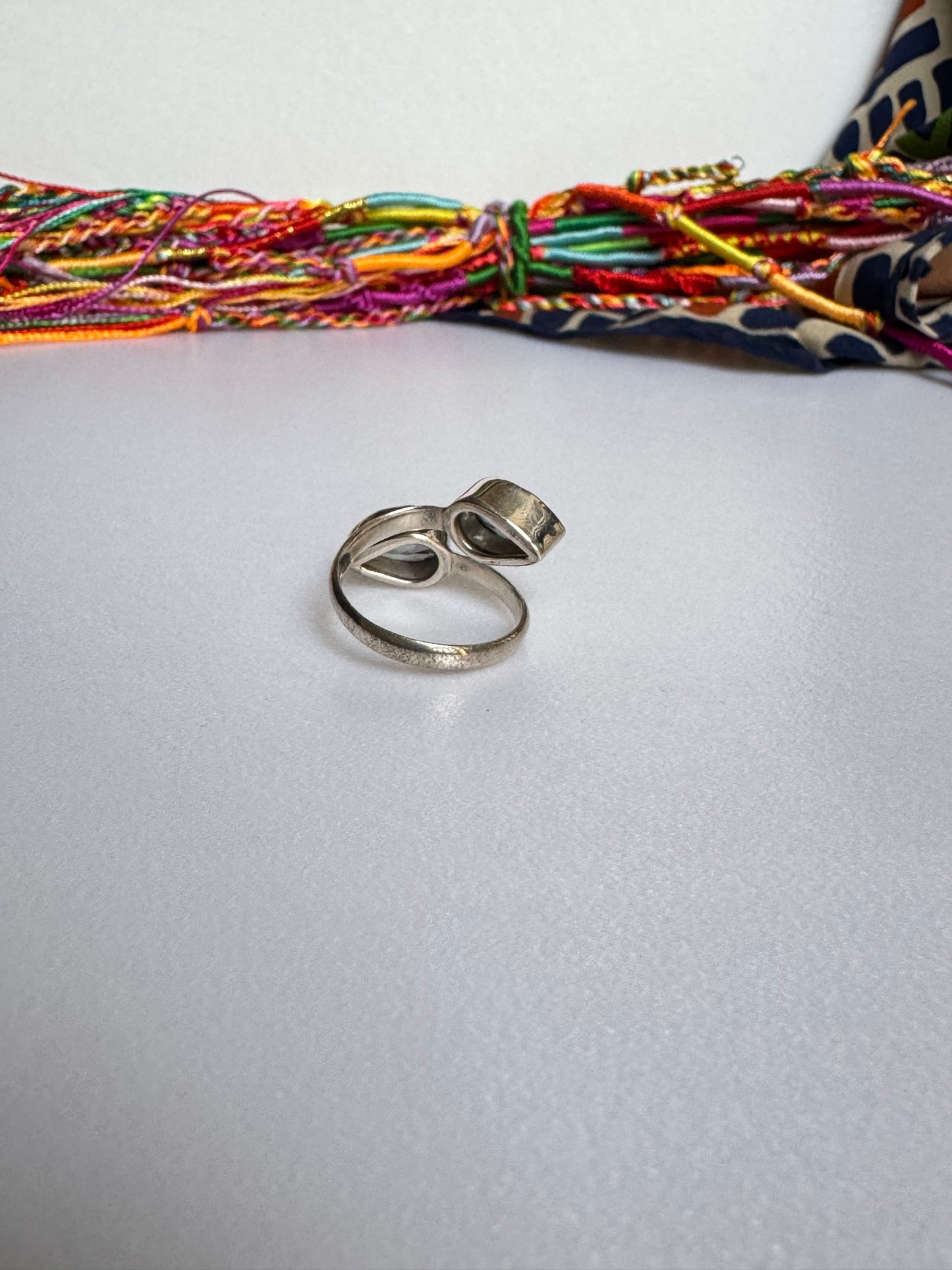 Anello argento 925 mystic stone regolabile M1