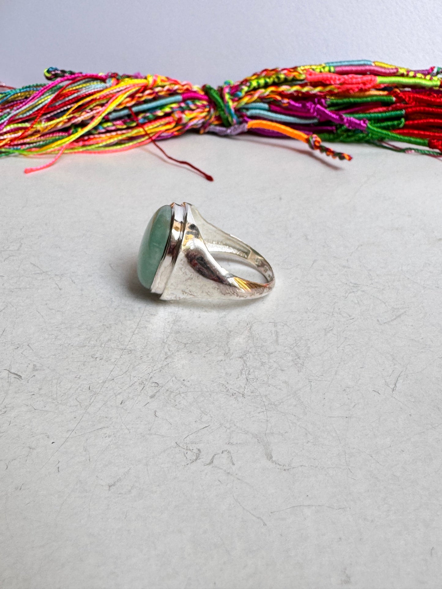 Anello argento 925 amazzonite misura 28 6V