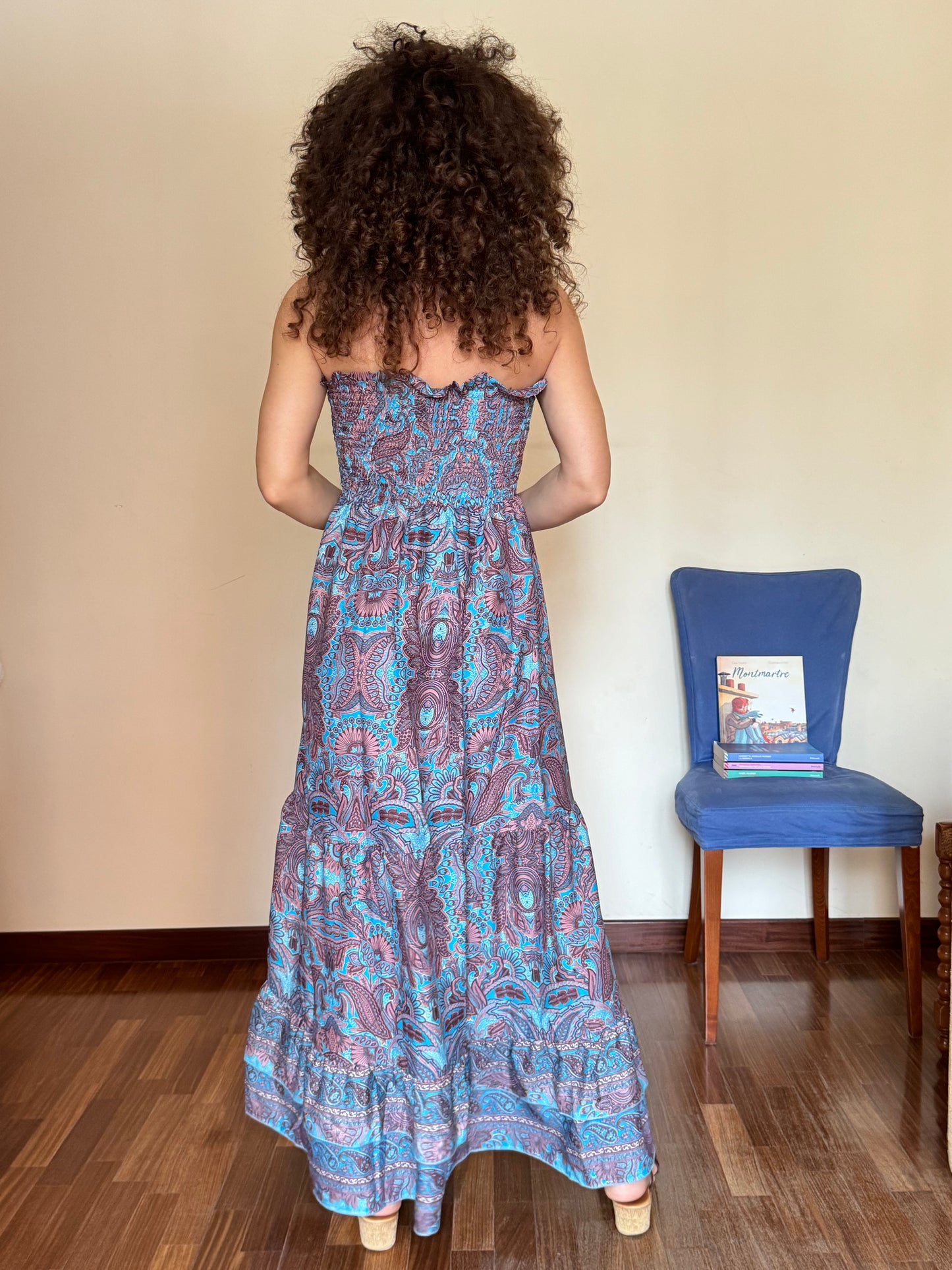 Langes Boho-Kleid V12