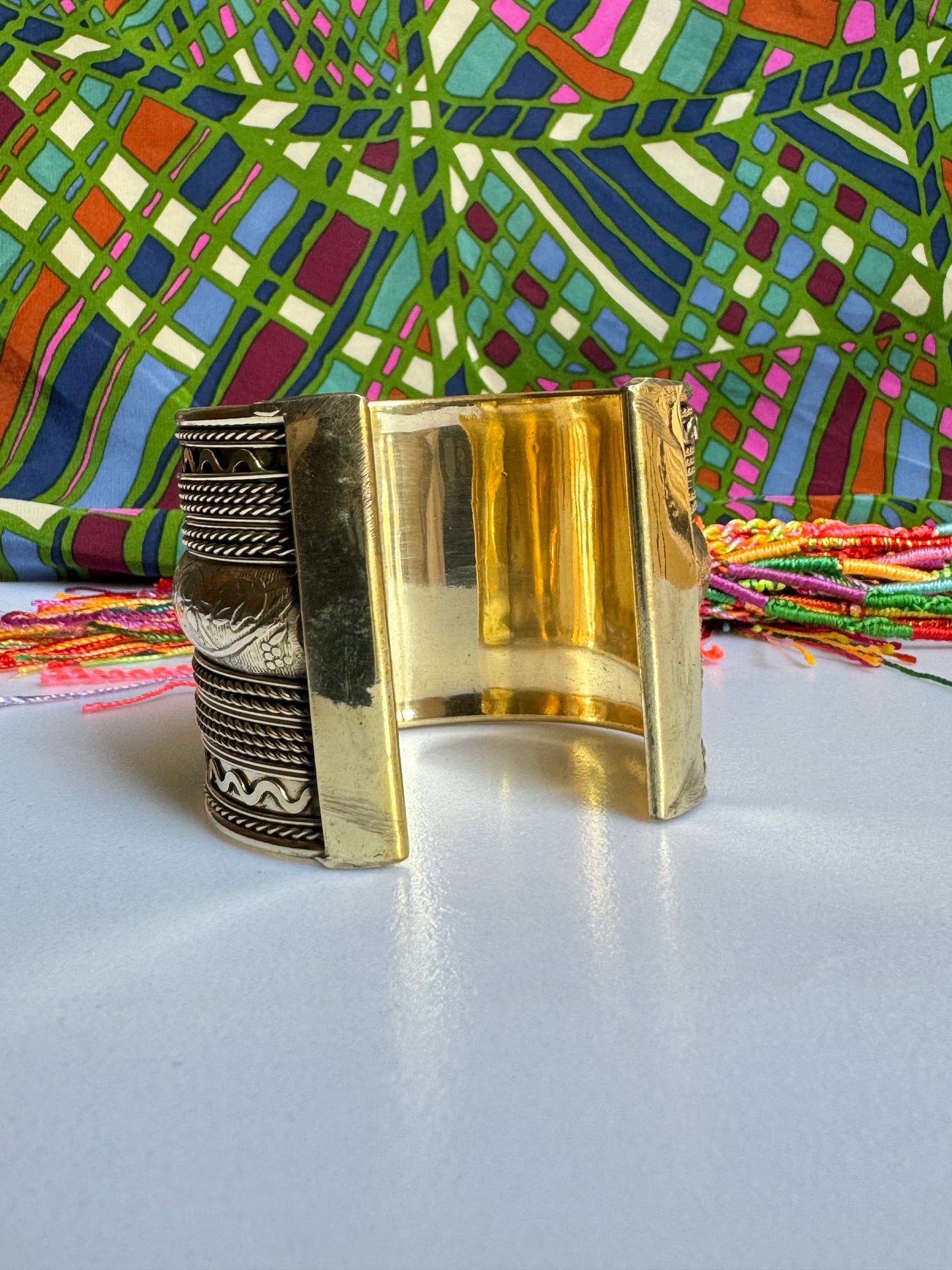 Gold bangle bracelet