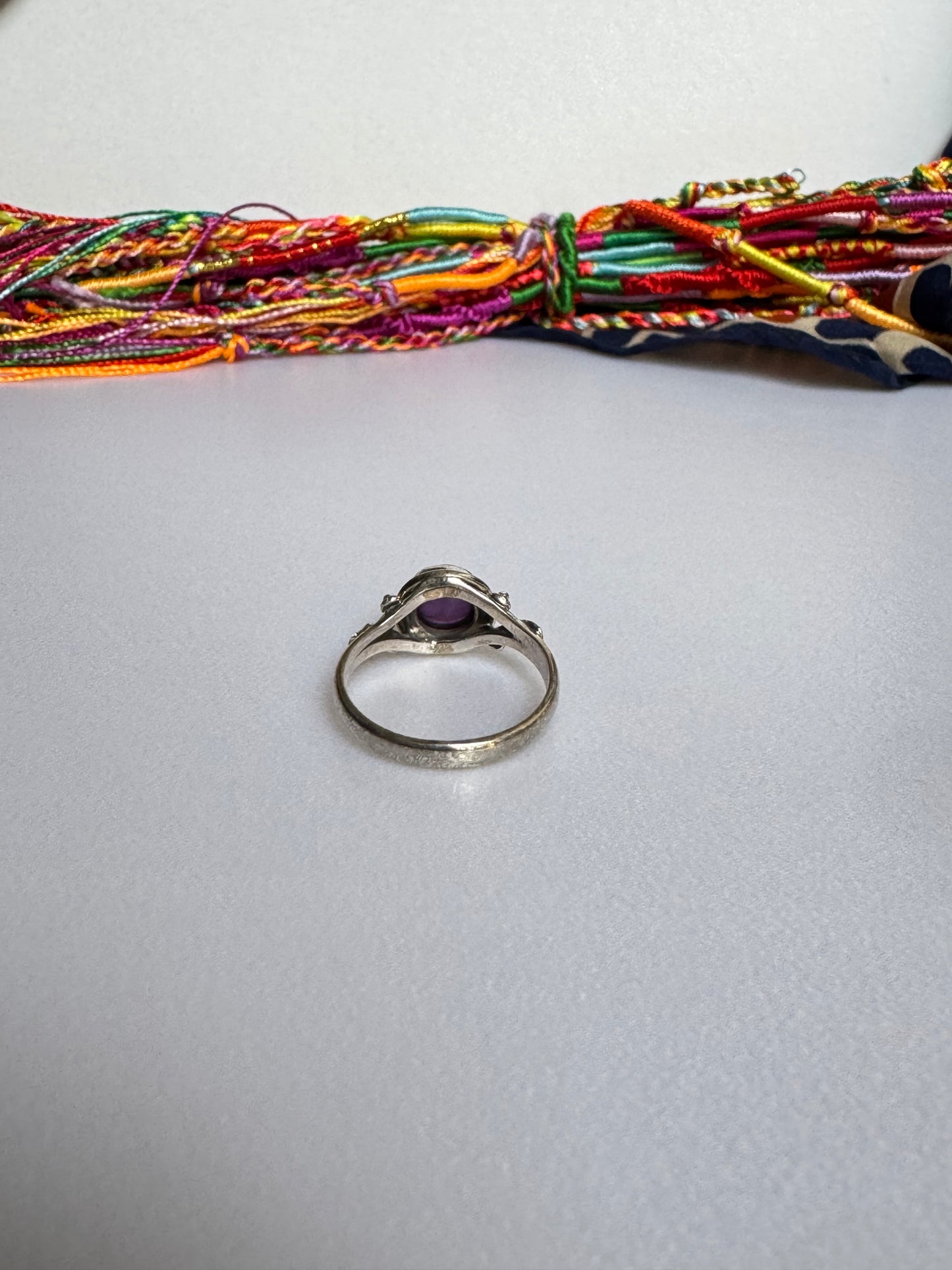 Anello argento 925 ametista misura 17 - 4AME