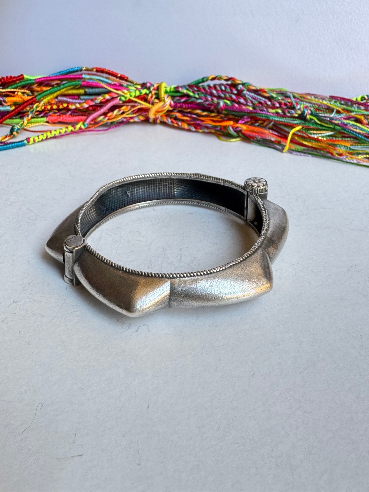 Bracciale bangle argentato