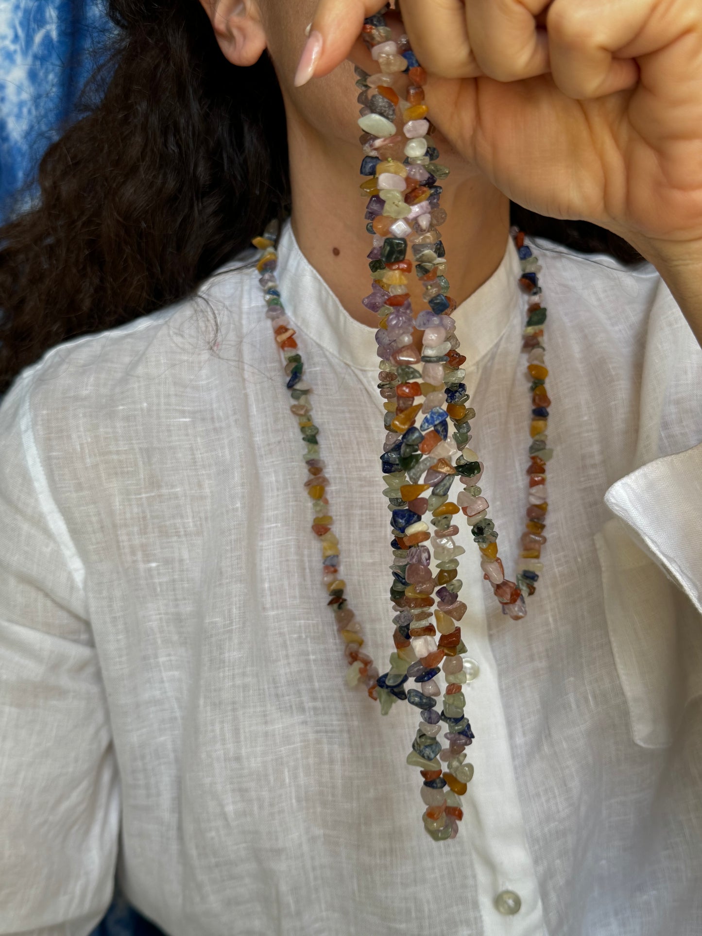 Collana chips multicolor