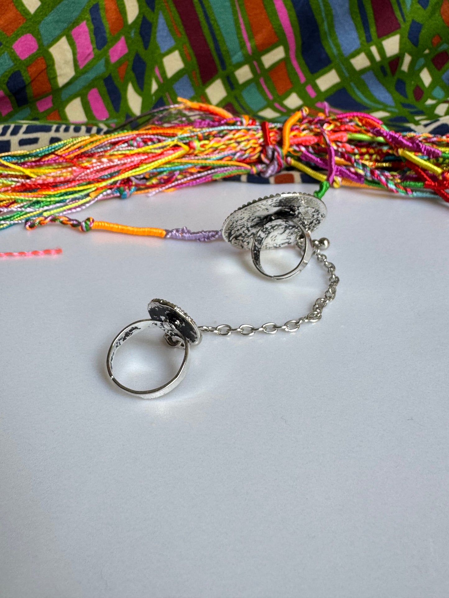 Antique vintage double ring